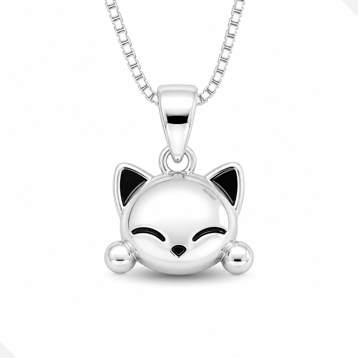 Dije Gato Plata 925 Con Cadena Regalo Para Cat Lovers