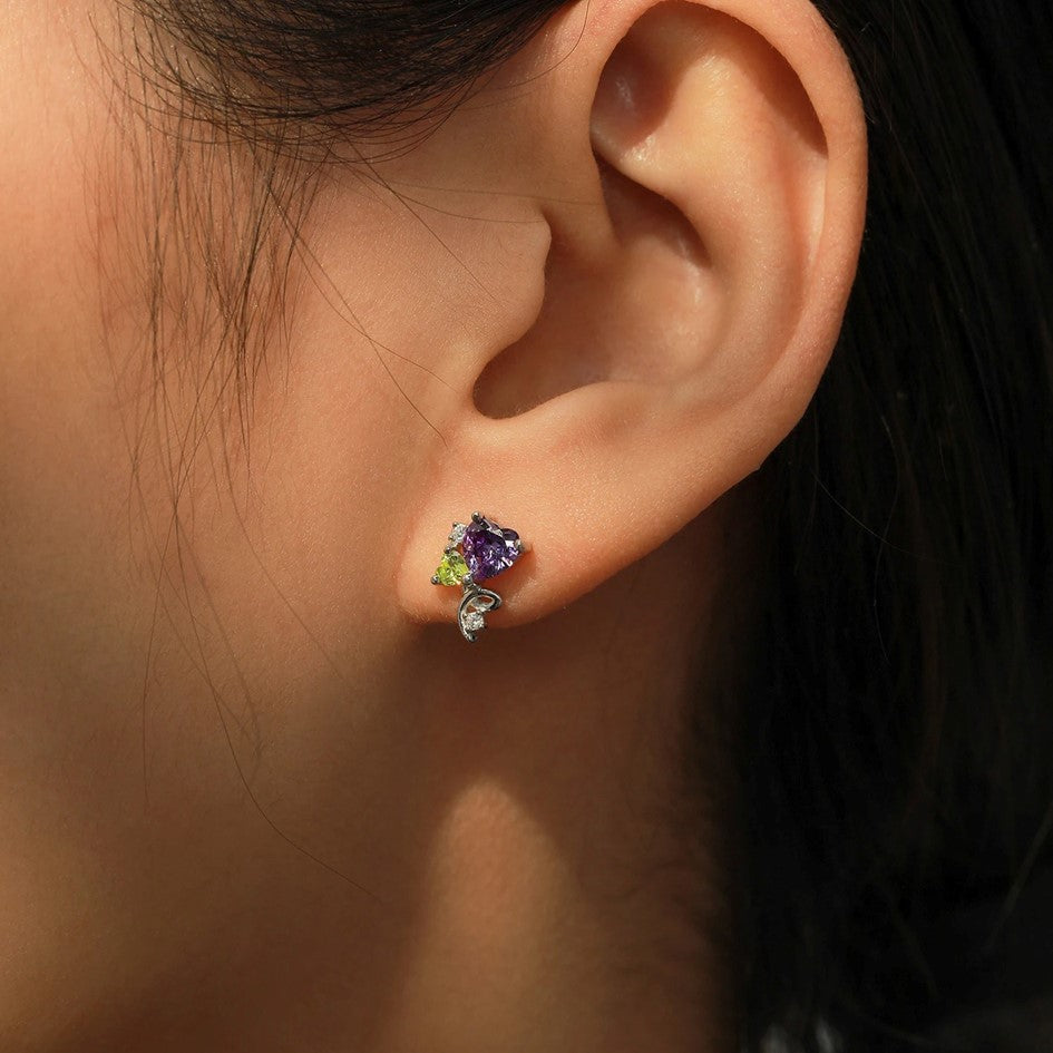 Aretes Topos En Plata 925 Elegancia Diaria