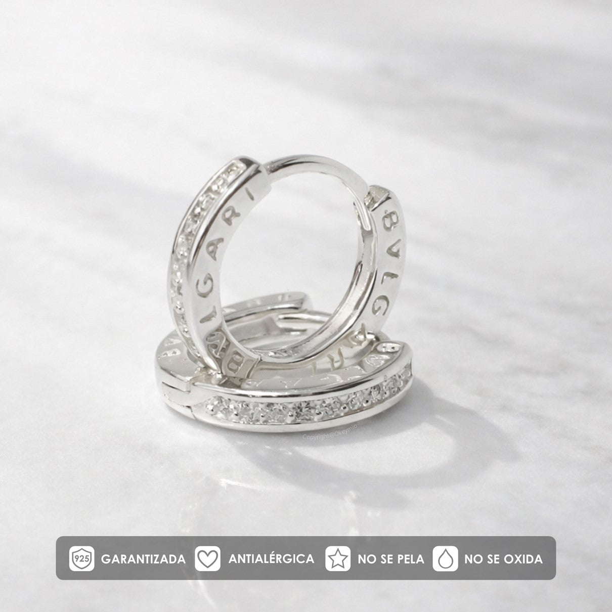 Candongas En Plata 925 - 12 mm