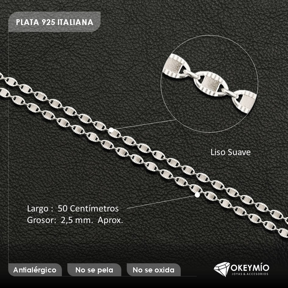 Cadena Tejido Brillos (50cm)