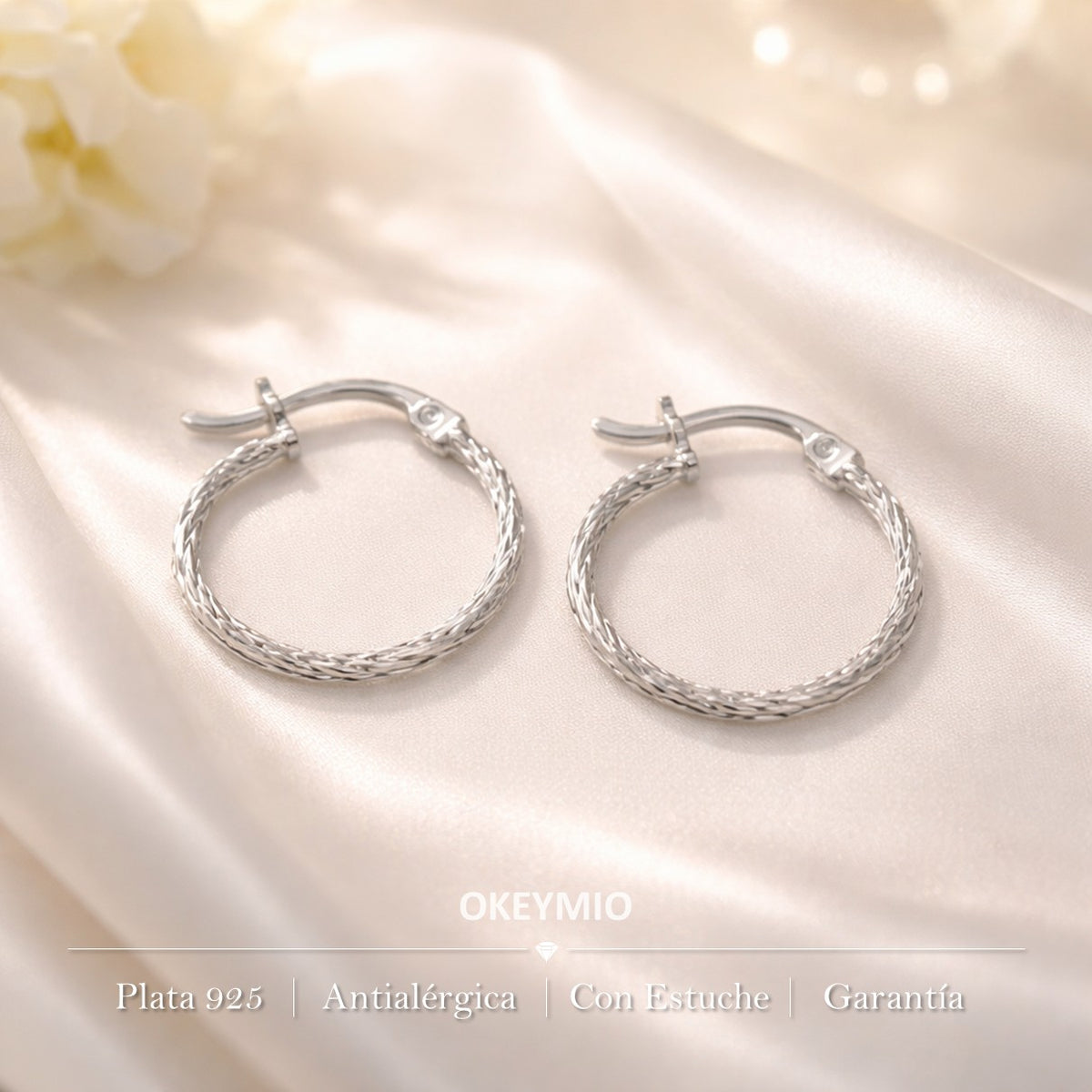 Aretes Aro Candonga En Plata 925
