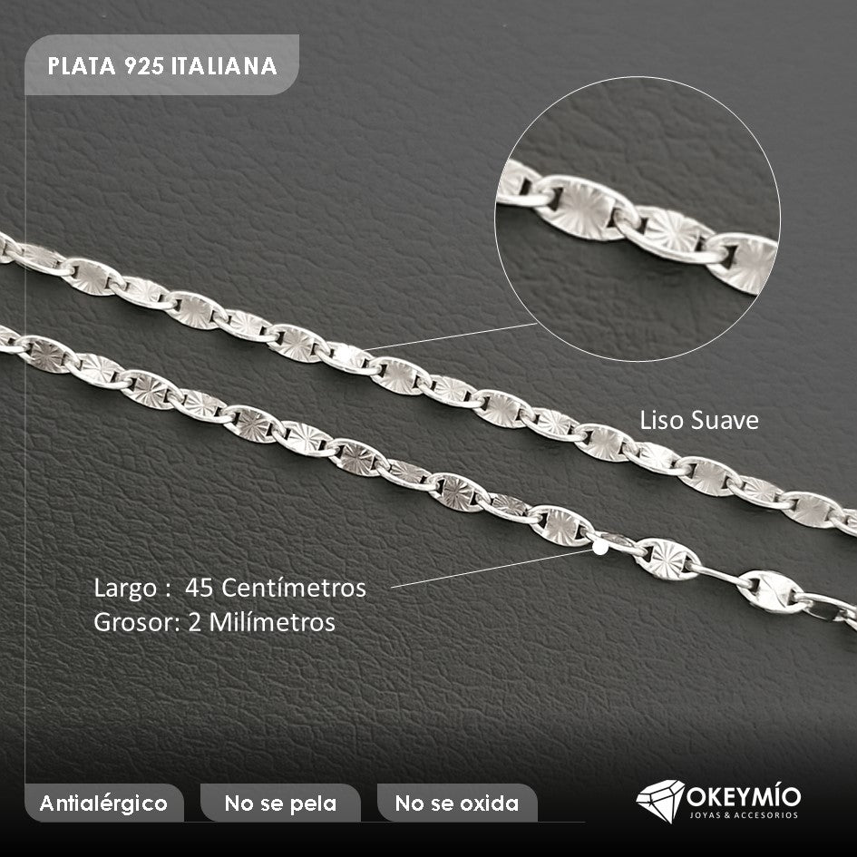 Cadena Tejido Estrella (45cm)