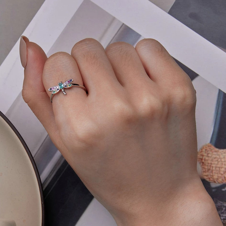 Anillo Libelula Plata 925