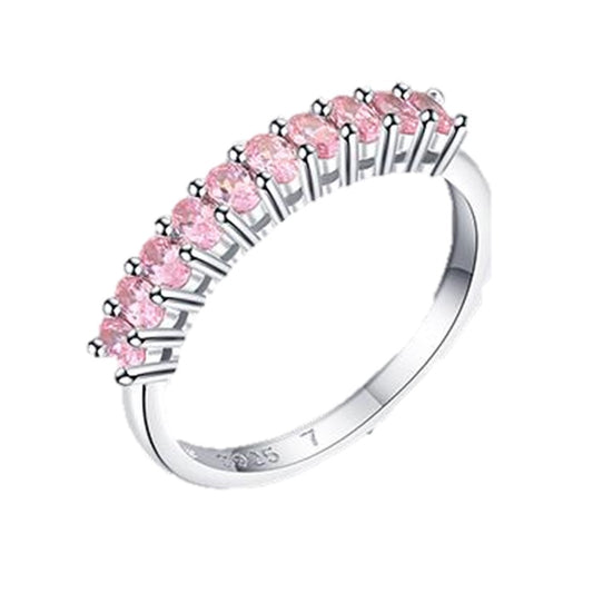 Anillo Circon Rosado