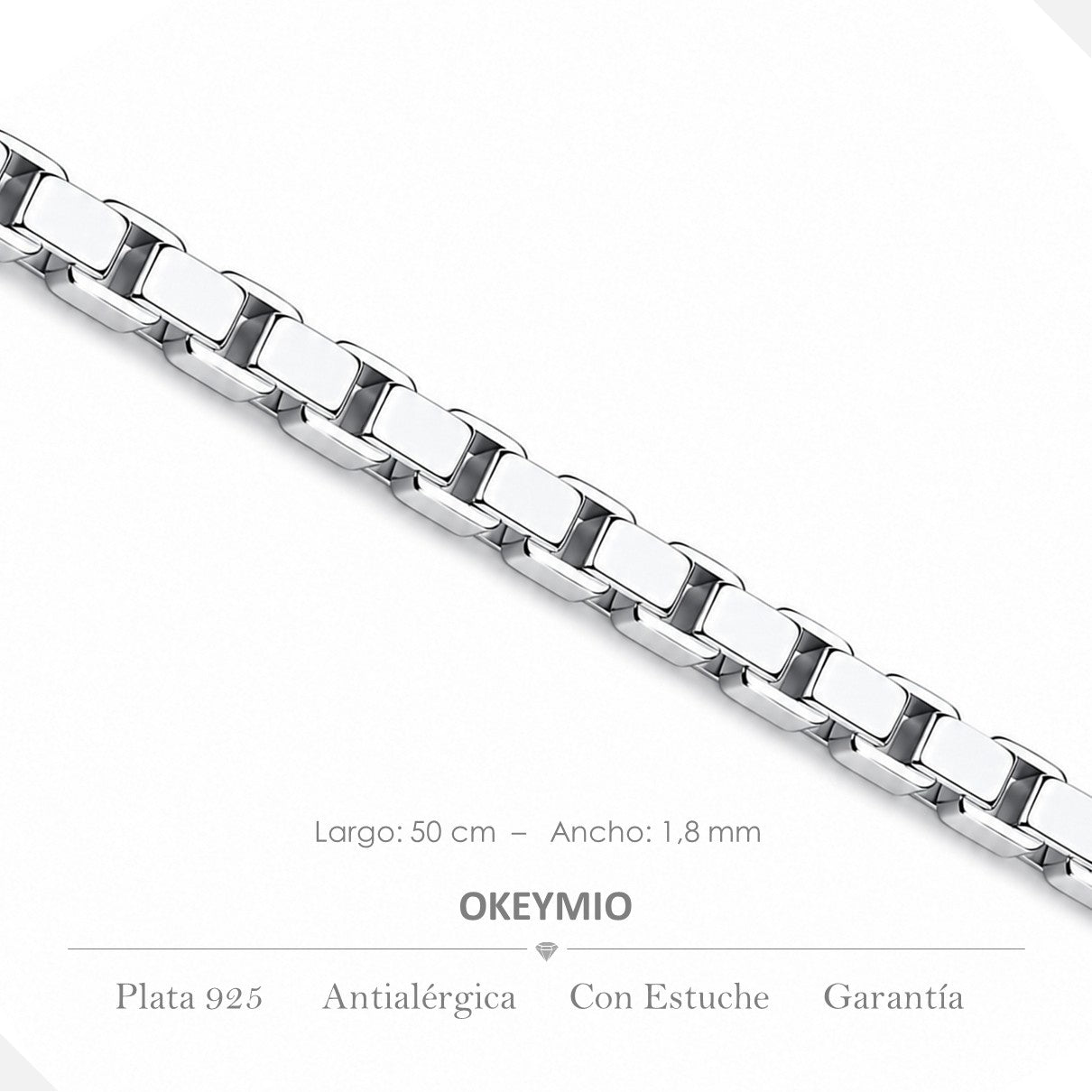 Cadena Tejido Veneciana (50cm)
