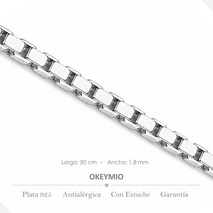 Cadena Tejido Veneciana (50cm)