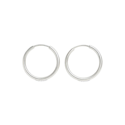 Aretes Candongas Plata 925 Mujer 2 cm