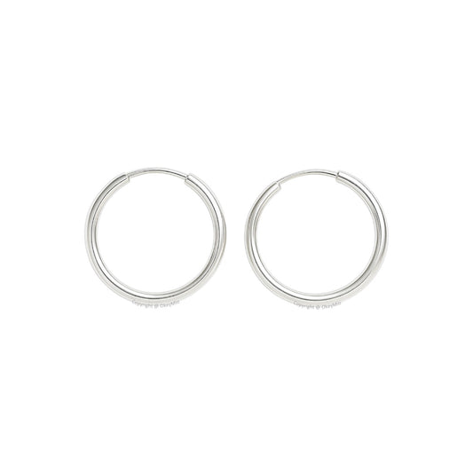 Aretes Candongas Plata 925 Mujer 2 cm