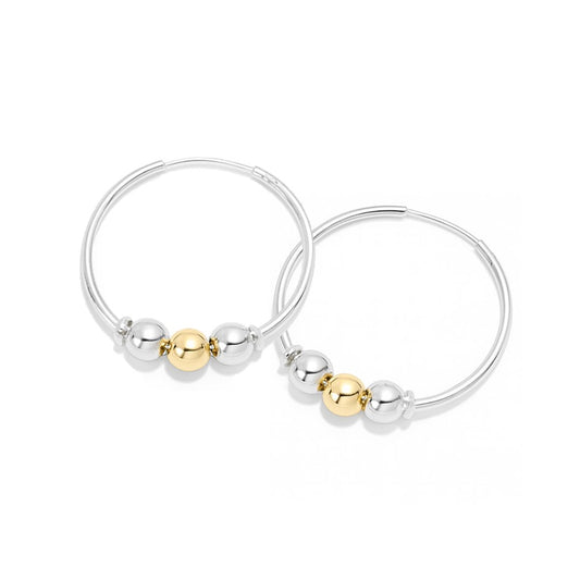 Candongas En Oro 18K y Plata 925