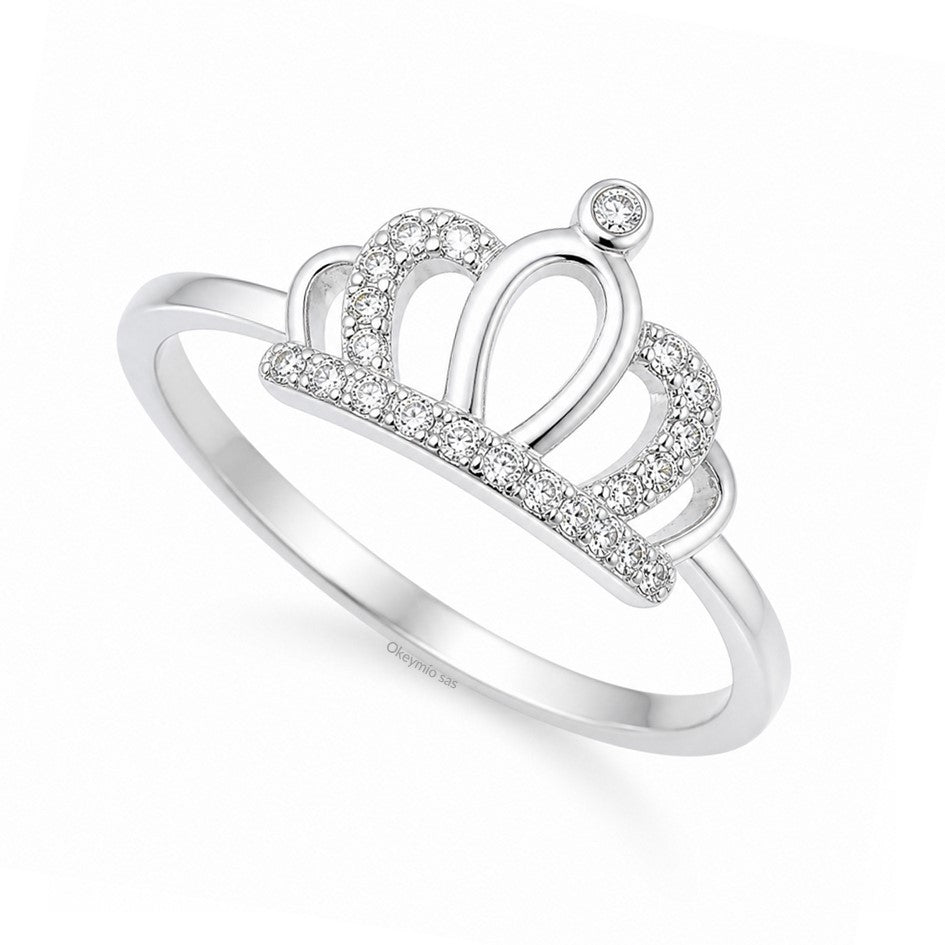 Anillo Ajustable Corona Para 15 años En Plata 925
