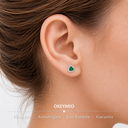 Aretes Topos Trillon En Plata 925 Hipoalergénicos