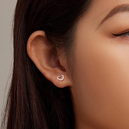 Aretes Topos De Corazón