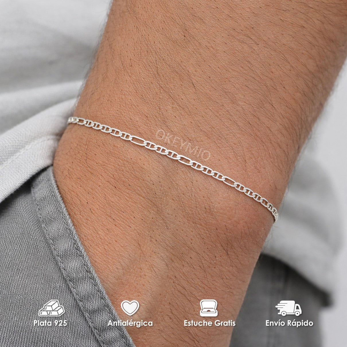 Pulsera Plata 925 Italiana