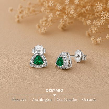 Aretes Topos Trillon En Plata 925 Hipoalergénicos