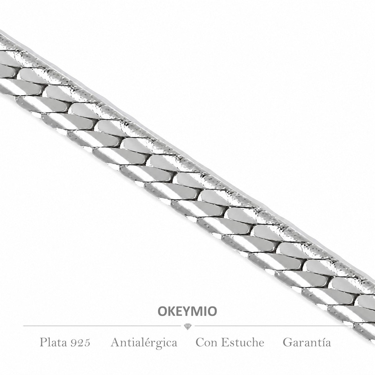 Cadena Tejido Serpiente (45cm)