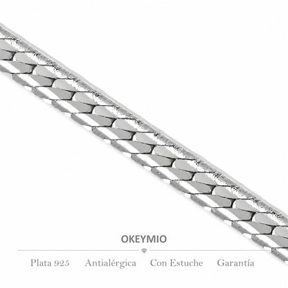 Cadena Tejido Serpiente (45cm)