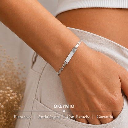 Pulsera Manilla Esclava Plata 925 Hombre, Mujer, Unisex