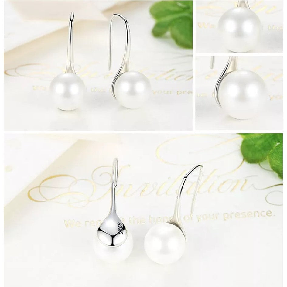 Aretes Perla Elegantes