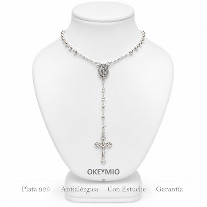 Rosario Camandula  45 cm | Balin 2,5mm | Plata 925 Italiana