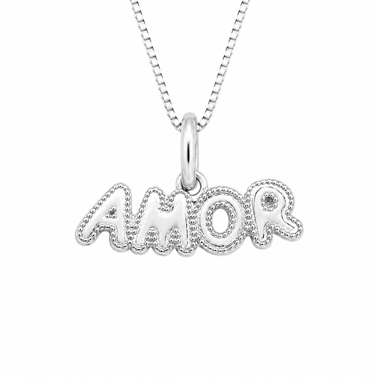 Dije Y Collar Amor Plata 925 Para Mujer