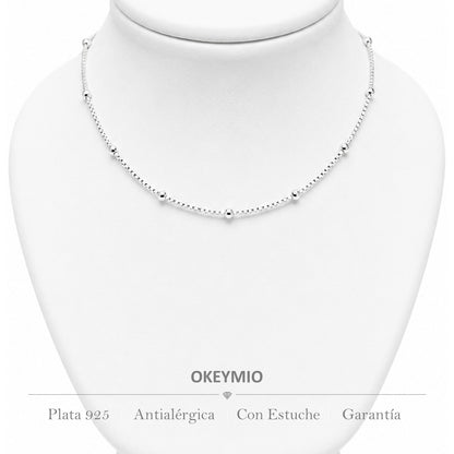 Cadena Tejido Bolitas (45cm)