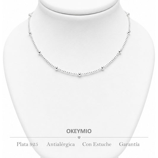 Cadena Tejido Bolitas (45cm)
