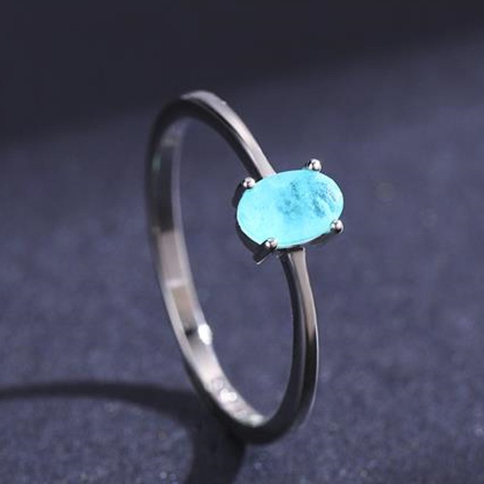 Anillo Para Mujer Con Piedra Turmalina