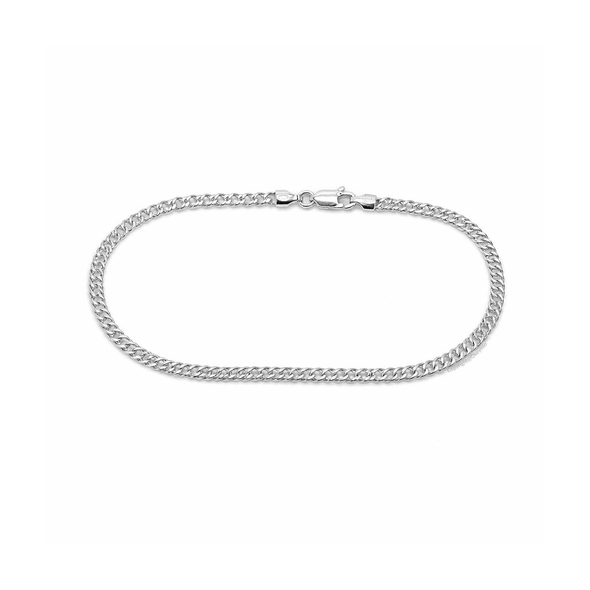 Pulsera Combinada En Plata 925 Hombre Mujer Italiana