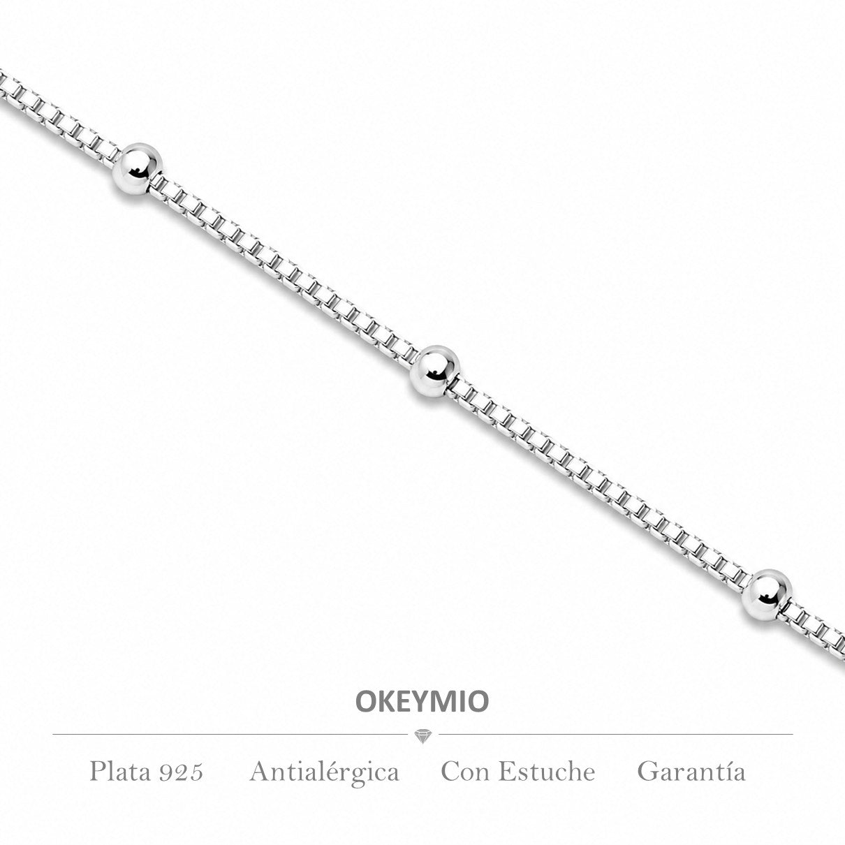 Cadena Tejido Bolitas (45cm)