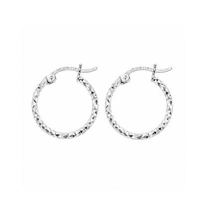 Aretes Aro Candonga En Plata 925 (15 mm)