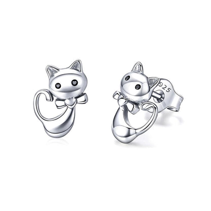 Aretes Gato Corbatín