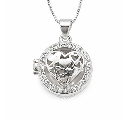 Dije Relicario Plata 925 Guarda Foto Amor Regalo