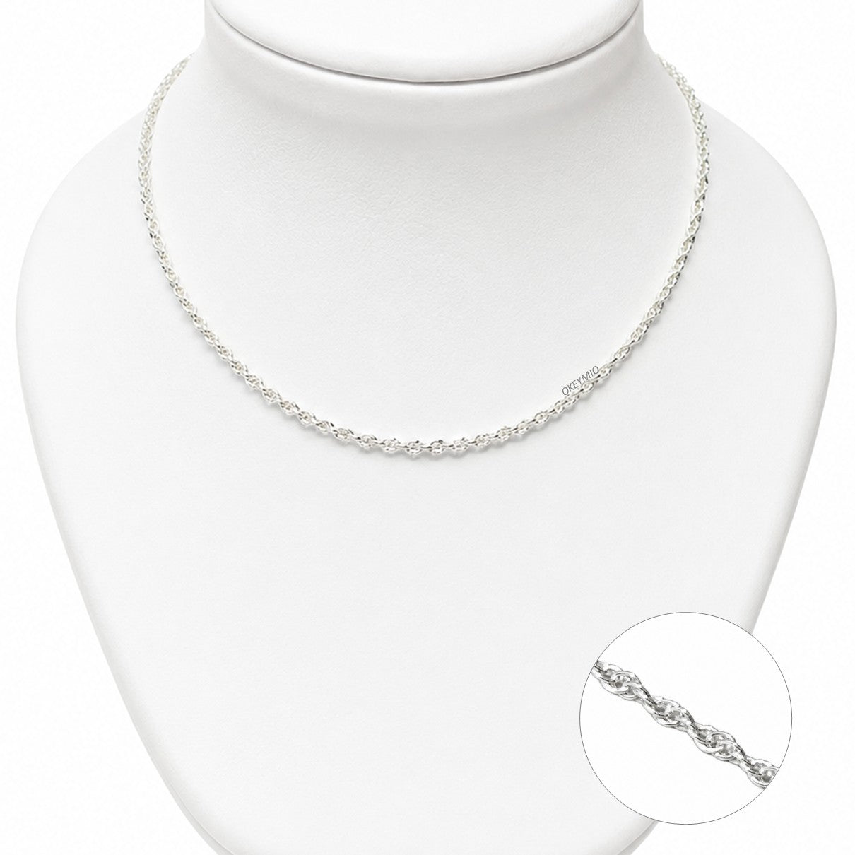 Cadena Trenzada En Plata 925 Italiana (45cm) (Copia)