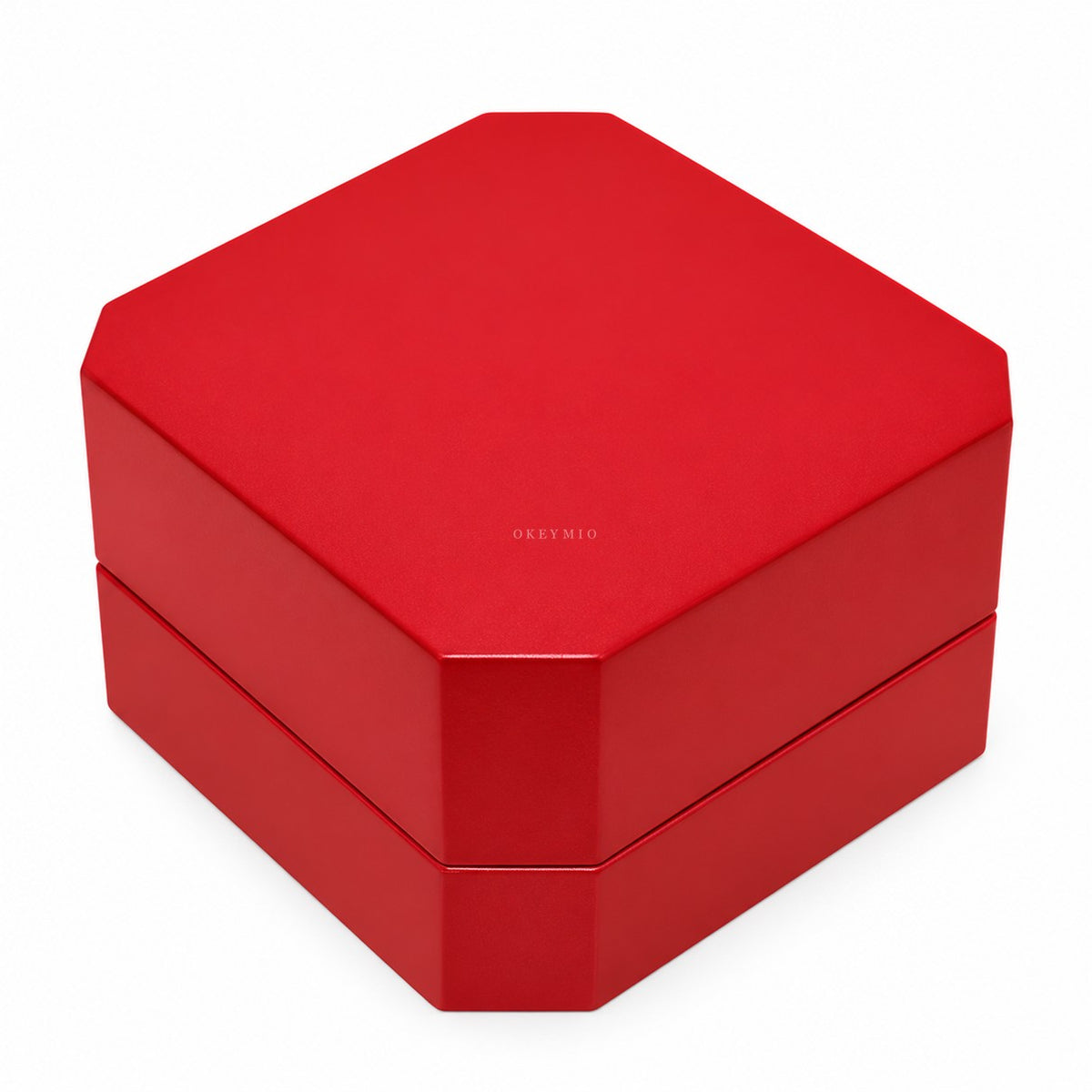 Estuche Premium de Acrílico Rojo para Anillo