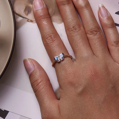 Anillo Ajustable Mariposa En Plata 925