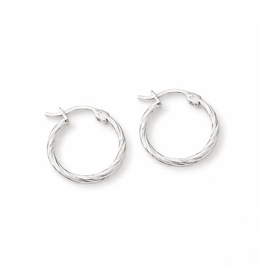 Aretes Aro Trenzado Candonga En Plata 925