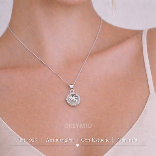Dije Relicario Plata 925 Guarda Foto Amor Regalo