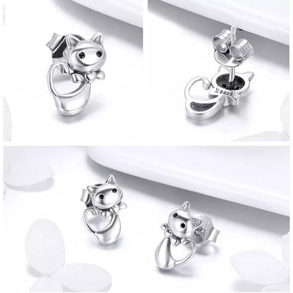 Aretes Gato Corbatín