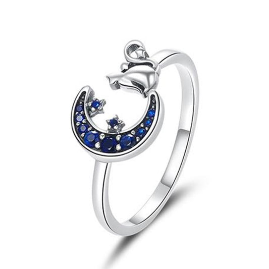 Anillo Ajustable Luna Gato