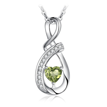 Cadena Con Dije Peridoto Natural