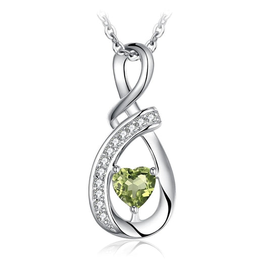 Cadena Con Dije Peridoto Natural
