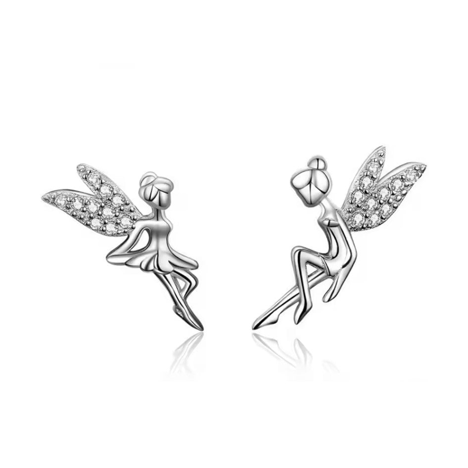 Aretes Hada En Plata 925