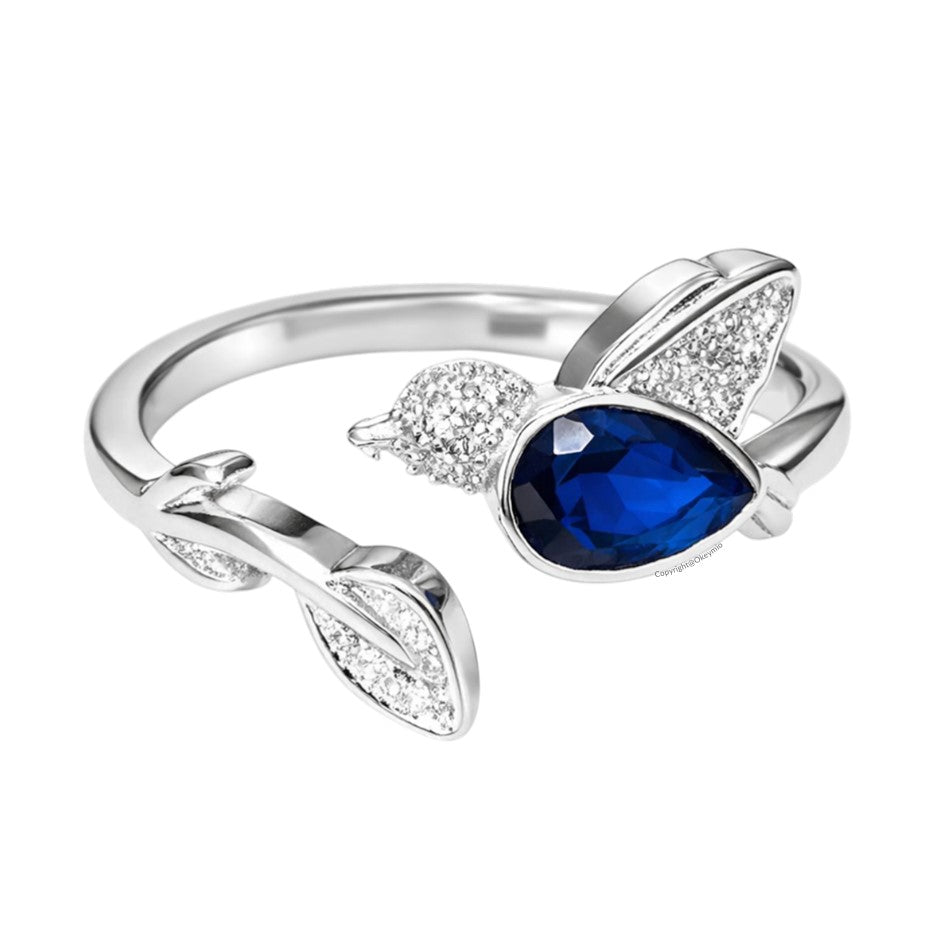 Anillo Ajustable Pajaro para Mujer En Plata 925