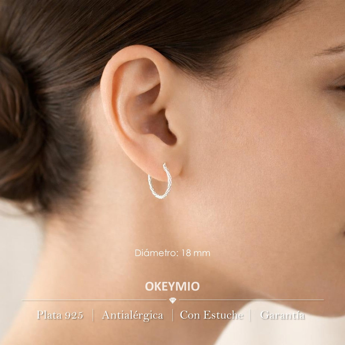 Aretes Aro Candonga En Plata 925
