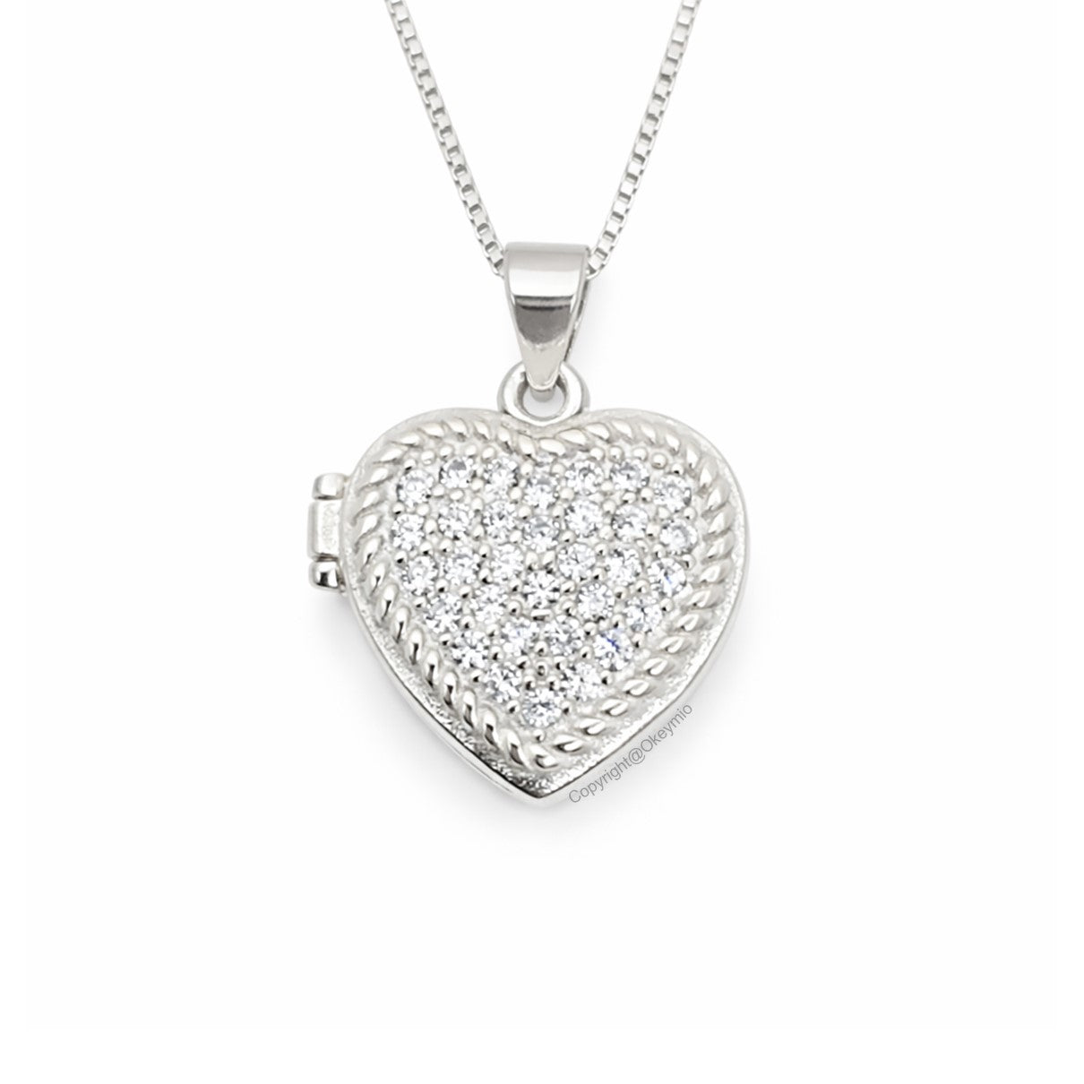 Dije Relicario Plata 925 Guarda Foto Amor Regalo