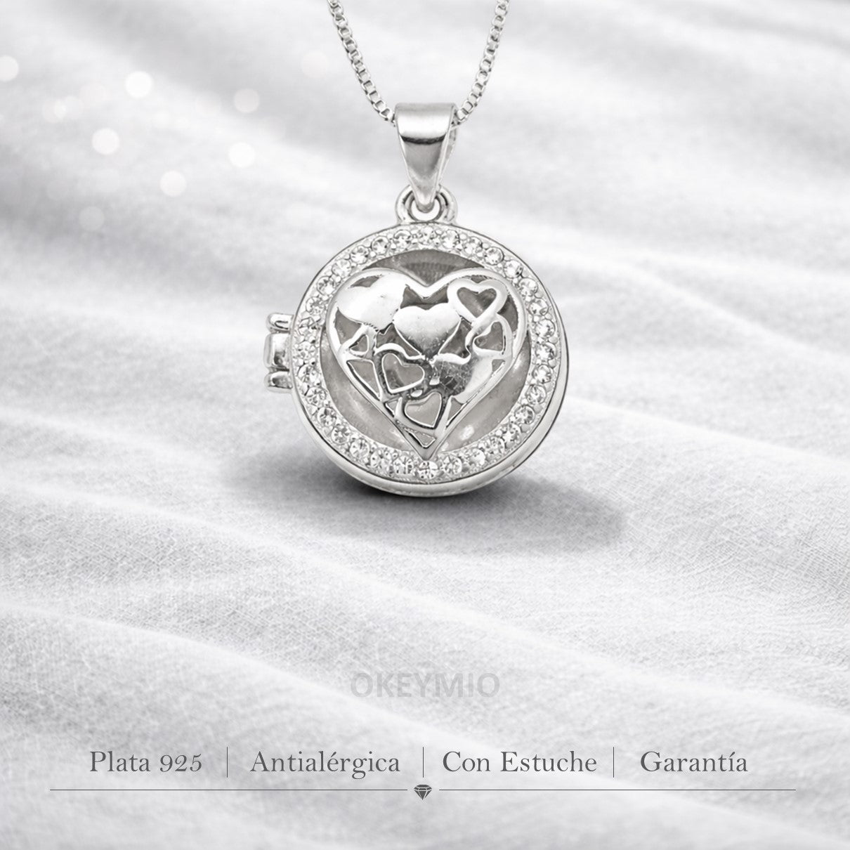 Dije Relicario Plata 925 Guarda Foto Amor Regalo