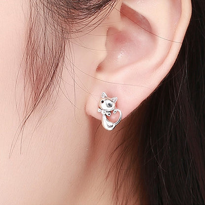 Aretes Gato Corbatín