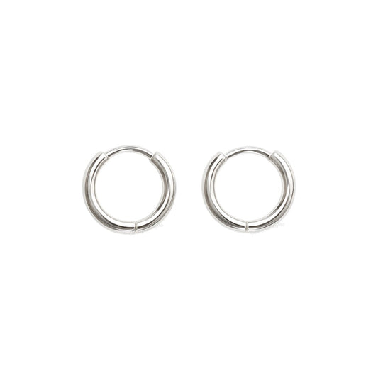 Aretes Aro Candonga En Plata 925 Unisex