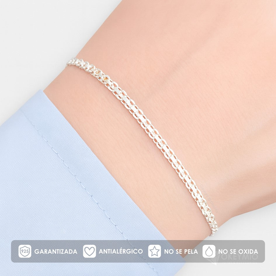 Pulsera Chinesca Plata 925 Italiana