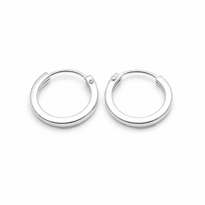Aretes Candongas Plata 925 12 mm